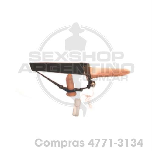 - Arnes Doble Con Vibrador Externo - AR-705 - Arnes Doble Con Vibrador Externo