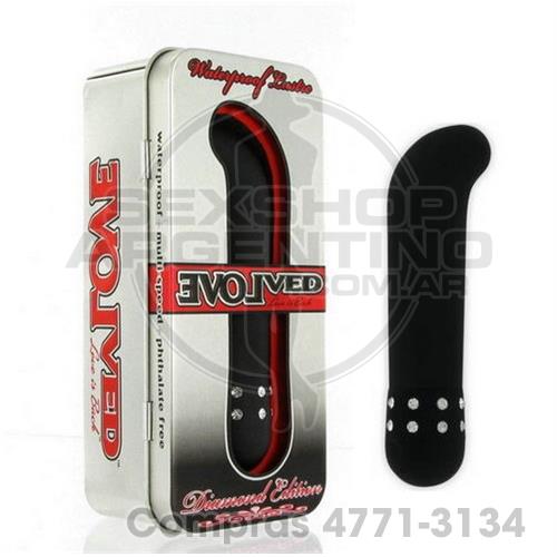 - Evolved Diamond Negro Con Brillantes Curvo - BUAD0001-06 - Evolved Diamond Negro Con Brillantes Curvo