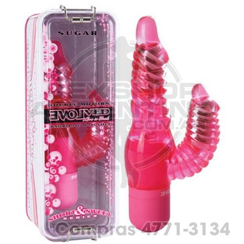 - Vibrador Evolved dos motores Sugar Pink - BUAJ1388 - Vibrador Evolved dos motores Sugar Pink