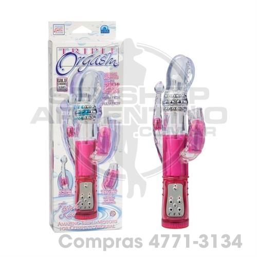 - Vibrador rotativo triple orgasmo - BUSE-0661-30 - Vibrador rotativo triple orgasmo