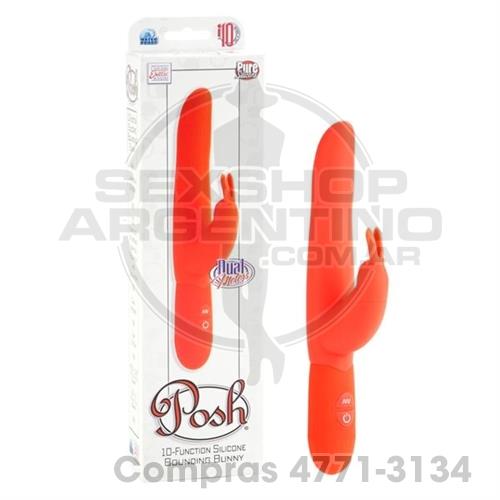 - Vibro siliconado con conejo y 2 motores - BUSE-4540-10 - Vibro siliconado con conejo y 2 motores