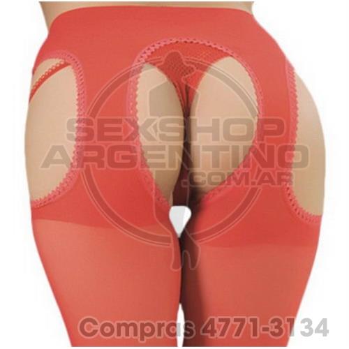 - Portaligas Medias Rojo 3 Agujeros - C005R - Portaligas Medias Rojo 3 Agujeros