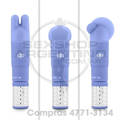 - Vibrador estimulador con 3 cabezas intercambiables - SS-ED-20811 - Vibrador estimulador con 3 cabezas intercambiables