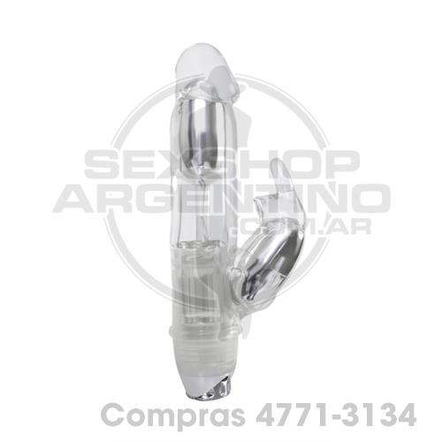 - Lucidity Vibrador transparente con 2 motores - SS-NO-0286-51 - Lucidity Vibrador transparente con 2 motores