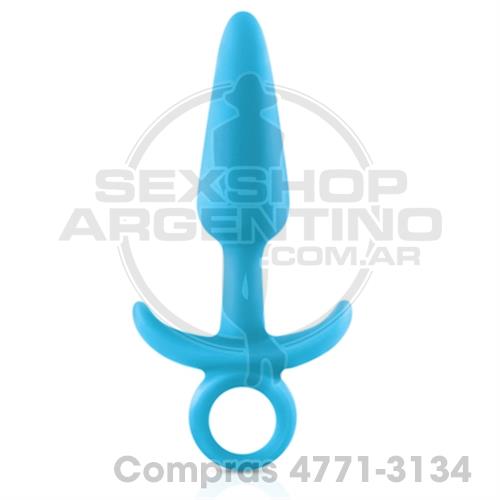 - Plug anal Firefly Medium celeste aterciopelado - SS-NO-0476-27 - Plug anal Firefly Medium celeste aterciopelado