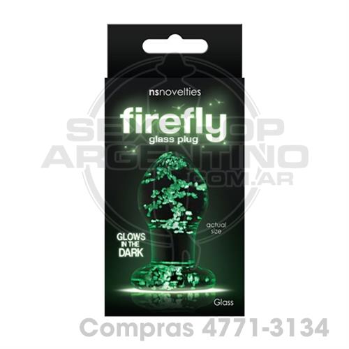- Plug anal de vidrio que brilla en la oscuridad - SS-NO-0490-11 - Plug anal de vidrio que brilla en la oscuridad