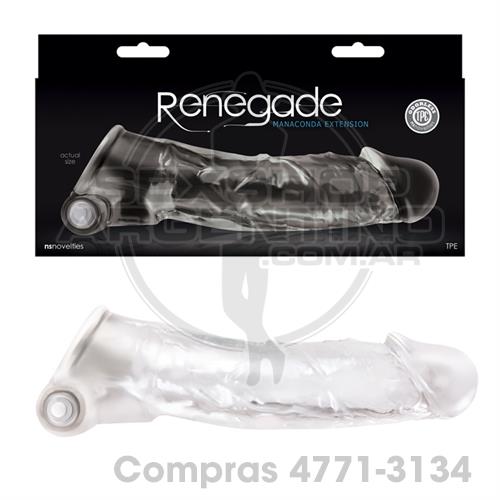 - Protesis peneana transparente con vibracion - SS-NO-1115-41 - Protesis peneana transparente con vibracion