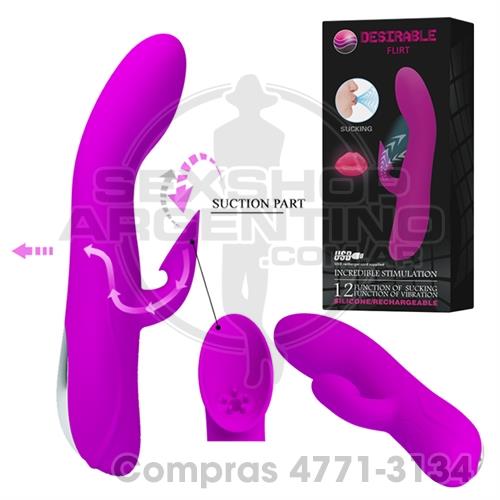 - Vibrador con succionador de clitoris. Recargable USB - SS-PL-0003 - Vibrador con succionador de clitoris. Recargable USB