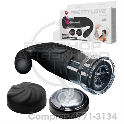 - Masturbador masculina con vibrador 4 rotaciones. Sube y baja - SS-PL-00900-45 - Masturbador masculina con vibrador 4 rotaciones. Sube y baja