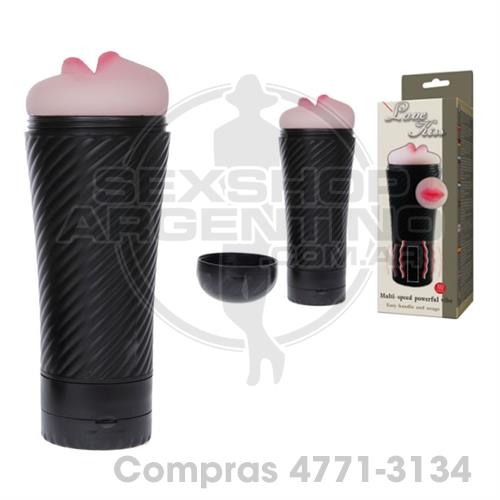 - Masturbador boca con vibracion regulable - SS-PL-0090031-1 - Masturbador boca con vibracion regulable