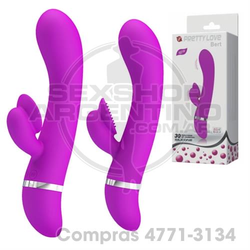 - Vibrador 2 motores con masajeador de clitoris - SS-PL-014346 - Vibrador 2 motores con masajeador de clitoris
