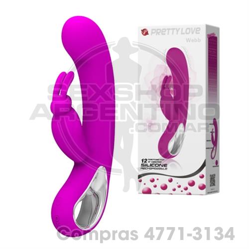 - Vibrador 12 funciones con estimulador de clitoris y recarga USB - SS-PL-014420 - Vibrador 12 funciones con estimulador de clitoris y recarga USB