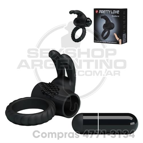 - Anillo vibrador para pene con conejo estimulador de clitoris - SS-PL-026219 - Anillo vibrador para pene con conejo estimulador de clitoris