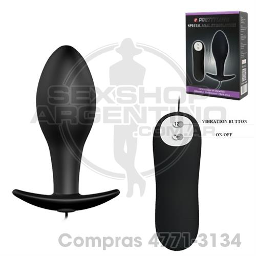 - Plug anal con vibro 12 intensidades - SS-PL-040038 - Plug anal con vibro 12 intensidades