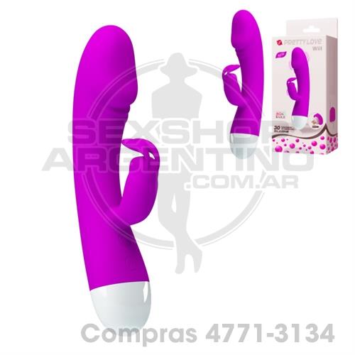 - Vibrador 2 motores con estimulador de clitoris recarga USB - SS-PL-241028 - Vibrador 2 motores con estimulador de clitoris recarga USB