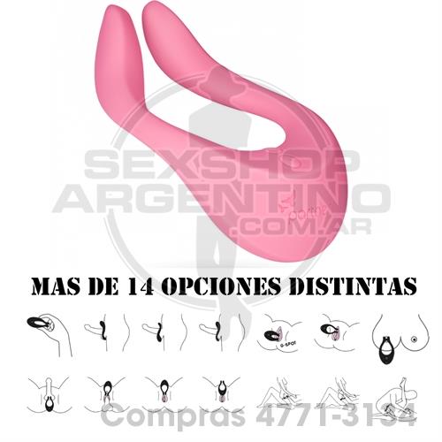 - Estimulador vibrador multifuncional con carga usb - SS-SA-6402 - Estimulador vibrador multifuncional con carga usb