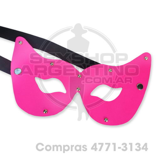 - Antifaz Gata Rosa Fluo Sado