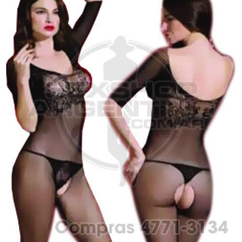 - Catsuit de red con agujero abajo