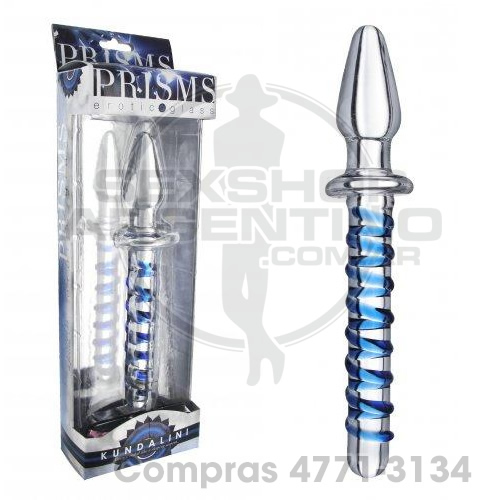 - Consolador y plug anal de vidrio