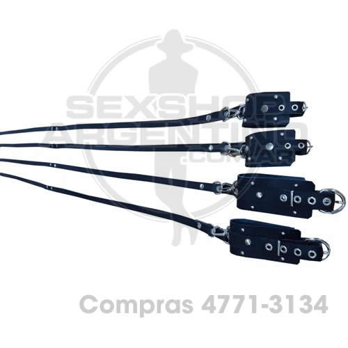 - Esposas con tiras para amarre de cama