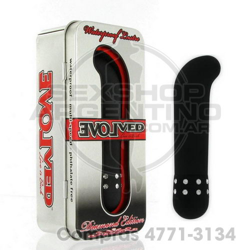 - Evolved Diamond Negro Con Brillantes Curvo