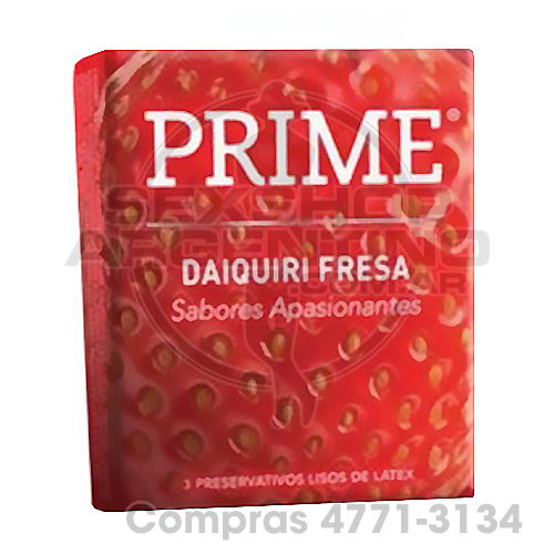 - Preservativo Prime Daiquiri Fresa - Preservativo Prime Daiquiri Fresa